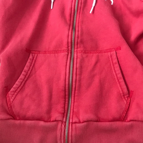 Coral Hooded Sweater From Pink With Pockets - Picture 4 of 8